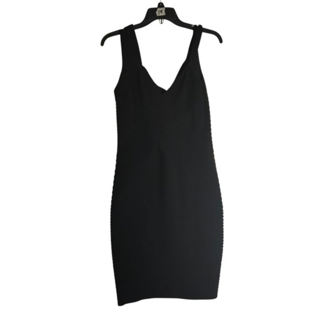 Calvin Klein Black Sleeveless V Neck Sheath Dress Size 7/8